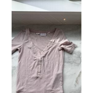 Out From Under Women's Pink and Purple Shirt